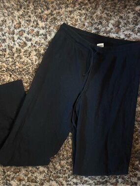 Aritzia Black Drawstring Lounge Pants flare